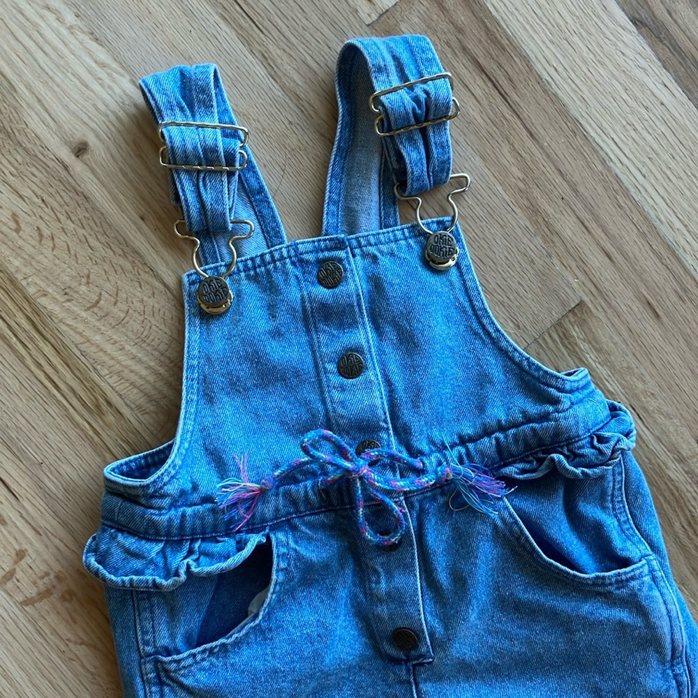 Vintage Okie Dokie 24 Months Ruffle Overalls spring summer Lagenlook
